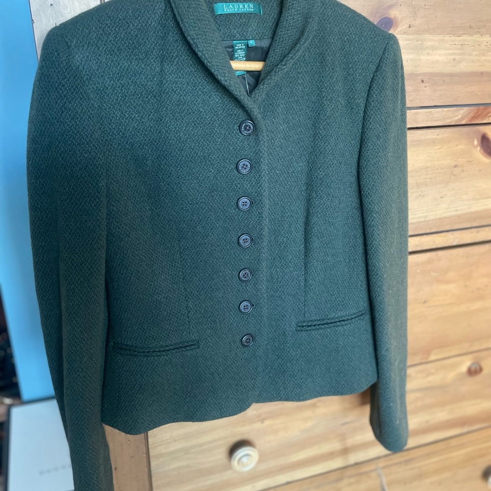 Women's Green Blazer Jacket